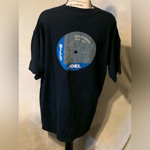 Billy Joel 2006 Black XL Tour T Shirt with Dates - Picture 2 of 6